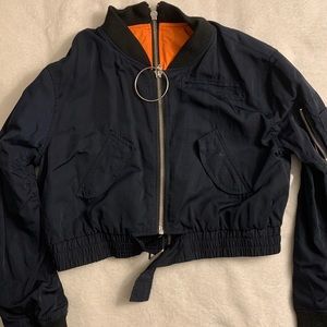 Cropped Zara Bomber!